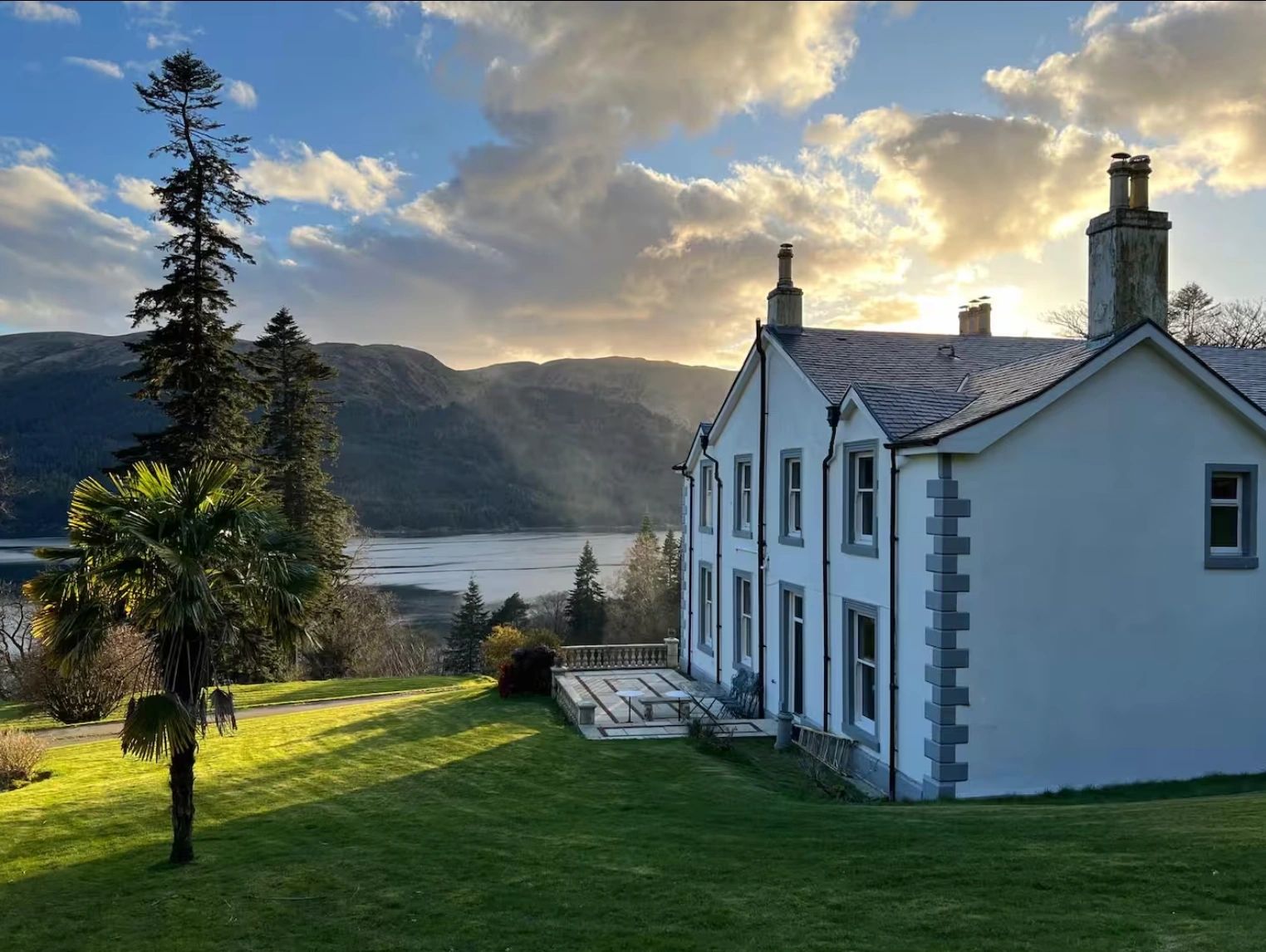 Glenstriven House and the landscape of Loch Striven